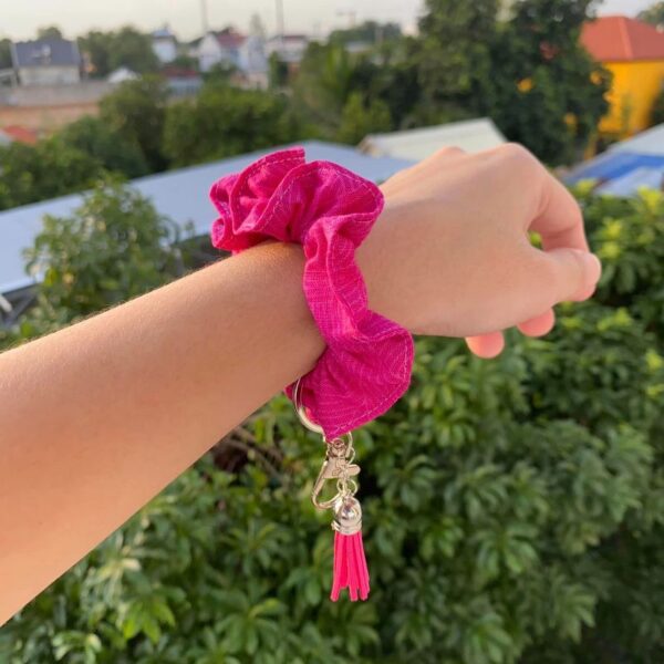 Fabric keychain - Useable as a Bracelet