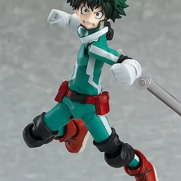 My Hero Academia Figma #323 Izuku Midoriya Action Figure – Deku PVC Collectible with Interchangeable Faces, Gift for Friends and Family5